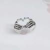 New Retro Skull Heart-Shaped Ladies Ring Fashion Men and Women Punk Style Hip-Hop Skull Heart Ring Party Jewelry Gifts