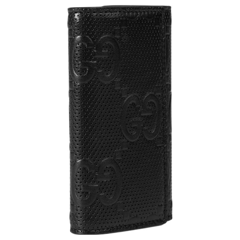 Gucci GG Embossed embossed long hollow leather key bag for men