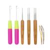 5/7/8/9 Stück gebogenes Knüpfhaken-Set, Häkelnadel, Dreadlocks-Werkzeug, Strick- und Häkelnadeln, Haarverlängerungs-Werkzeug zum Flechten