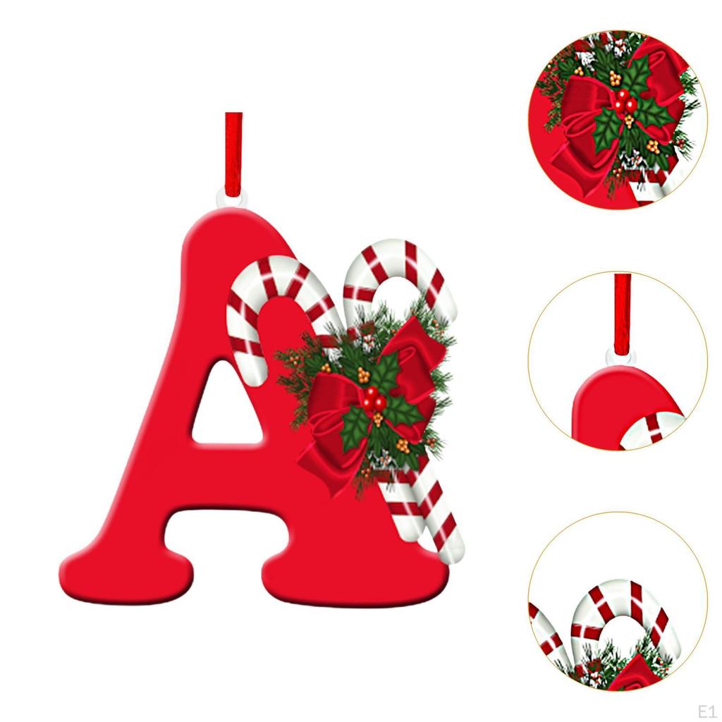 Alphabet-Christbaumschmuck für Feiertagsdekoration und Feiern