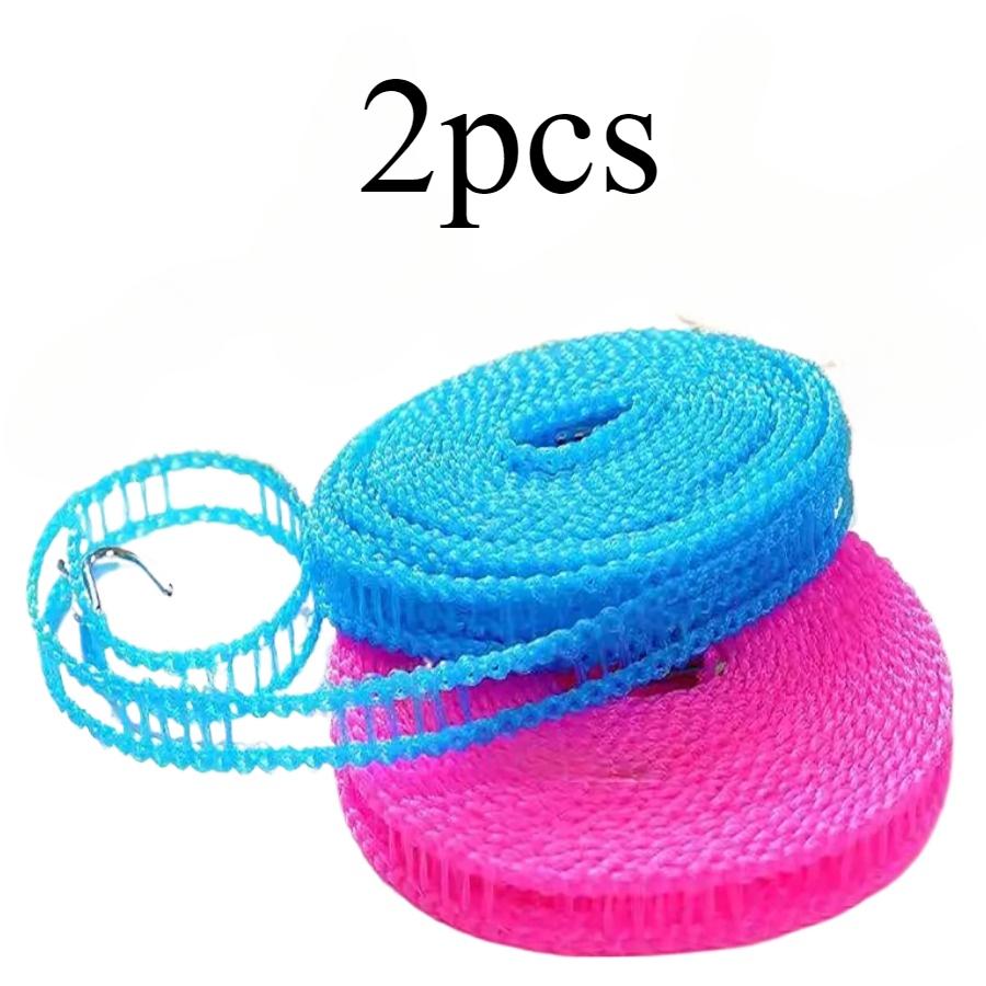 

Ветрозащитная бельевая веревкаМетры Прочная веревка для белья Портативная сушилка для белья Регулируемая длина Нескользящие линии