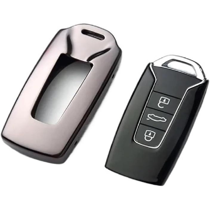 Car Key Cover Shell Key Case Protector Styling Refit Car Accessories Compatible for VW Volkswagen Touareg 2019(5)