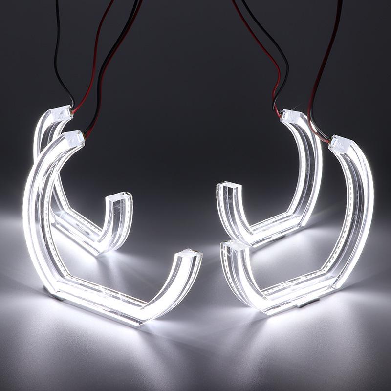 Universelle U-förmige Angel Eye Tagfahrlichter für E46: Weiß & Gelb
