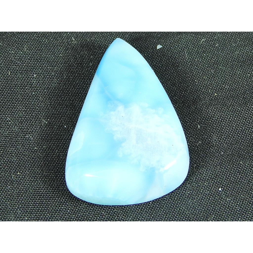 Cabochon Larimar Naturel Bleu Forme Poire 20X30X7MM Pierre Gemme Libre 36Cts. LR-78