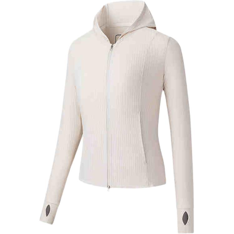 

Anta Training Series Solid Color Zip-Up Hooded Versatile Breathable Sun Protection Jacket Women jackets Light-Sand-Khaki 162527721-1 XS