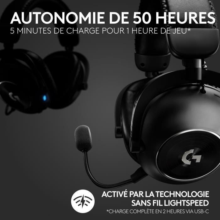 Casque Gamer - Sans Fil - Logitech G - Pro X 2 - Bleutooth - PS5, PS4, PC - Noir