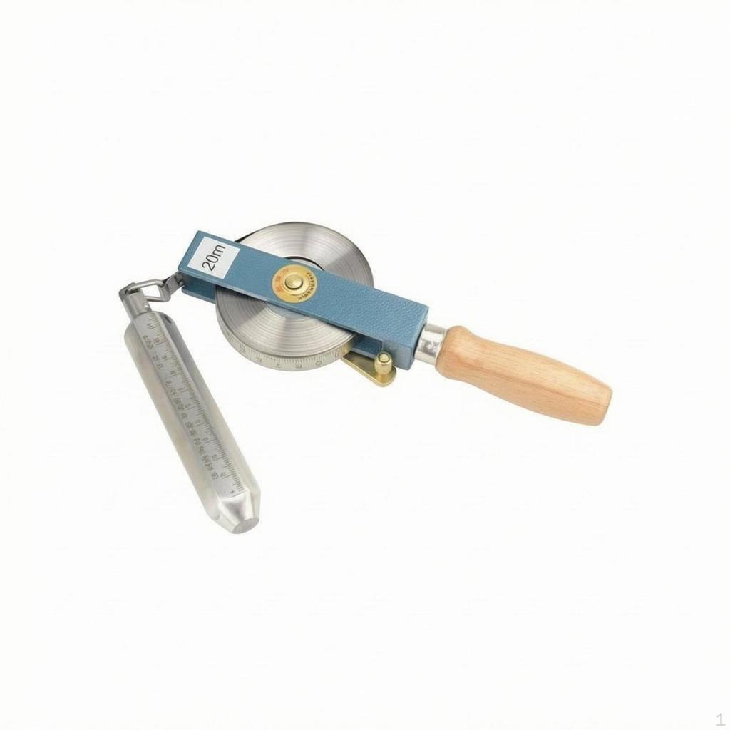 Oil Gauging Tape Resistant Sounding with Plumb Bob Accurate Calibration Petroleum Tank Depth