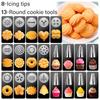 Stainless Steel Cookie Press Set Christmas Cookie Press Gun, 13 - Piece Multi - Nozzle Decorating Kit Biscuit making machine