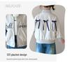 Korean Style Girls' Embroidered Bow Baseball Jacket - Spring/Autumn 2025 Trendy Baby Outerwear