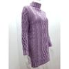 Autumn and Winter Long Sleeve Casual Knitted Sweater Dress Women Vintage Slim Fit Solid Knitted Dress Women Elegant Turtleneck Sexy Lady Dresses 24905