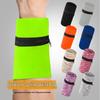 High-Elasticity Sweat-Absorbent Running Wristband with Phone Armband and Key Coin Storage