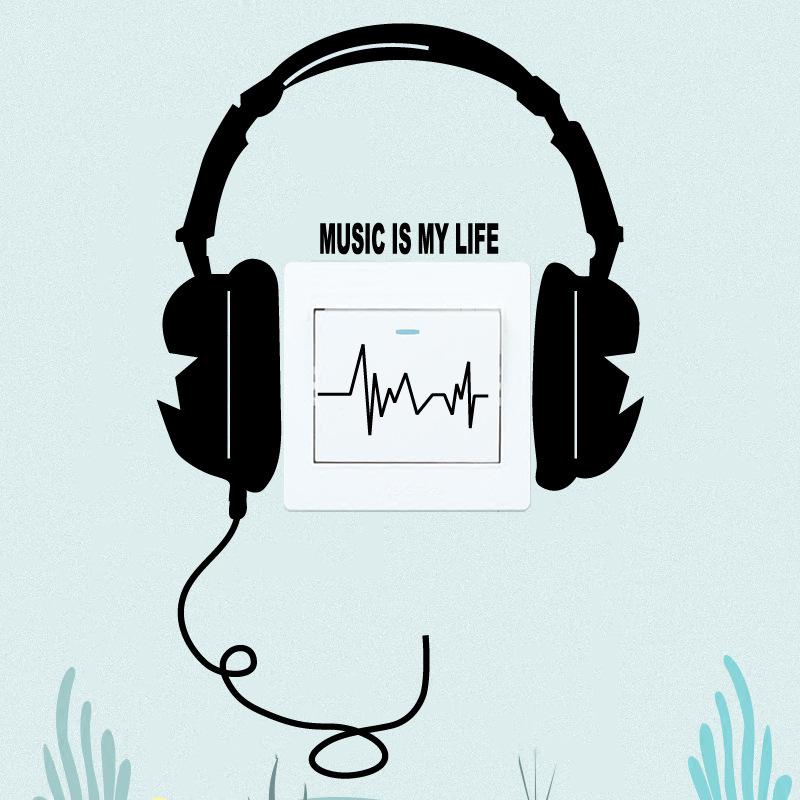 

Наклейка на выключатель света Детская комната Детская комната Настенное украшение Кот Фея Виниловая наклейка Для детской спальни Домашнее украшение