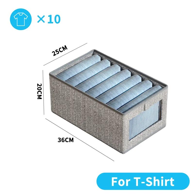 Foldable and Visible Pants Clothing Storage Artifact Clothing and Pants Storage Box Drawer Type Organizing Box