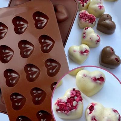 Stampo in Silicone per Cioccolato a Forma di Cuore, Stampo in Silicone Fai-da-te per Cioccolato