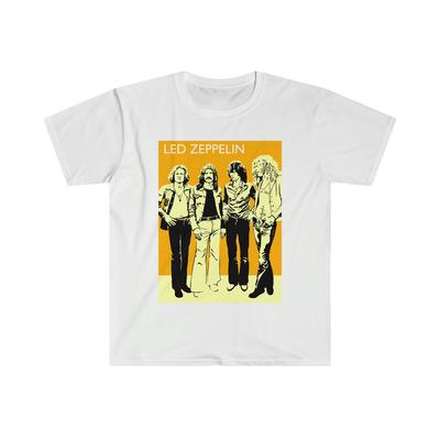 Maglietta Led Zeppelin Rock Retro Page Plant Bonham Jones Anni '70