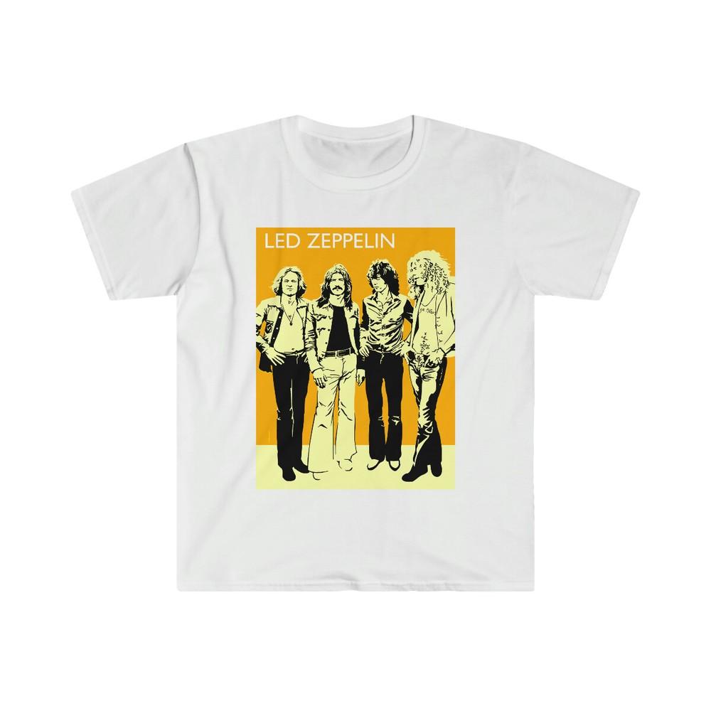 Футболка Led Zeppelin Рок Ретро Пейдж Плант Бонэм Джонс 70-е S