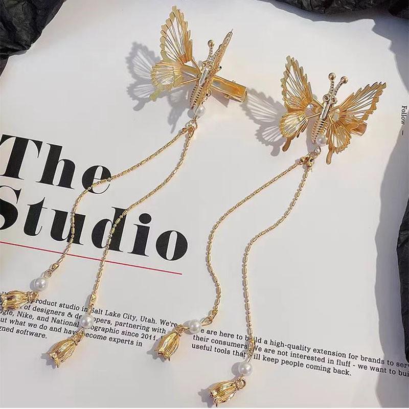 Children's Moving Butterfly Hair Clips – Cute Headdress & Bangs Accessories