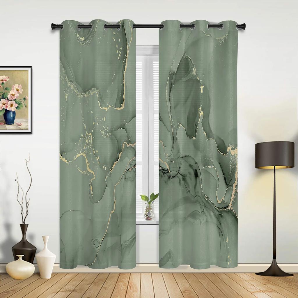 Marmor Türkis Rosa Vorhänge für Schlafzimmer Wohnzimmer Vorhänge Küche Kinderzimmer Fenster Vorhang Moderne Wohnkultur