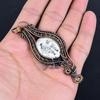Lady Carved Face 999 Copper Wire Wrapped Pendant, Handmade Gemstone Pendant Jewelry, Gifts For Wife Brand New Pendant