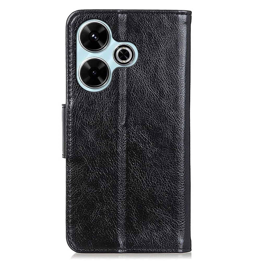 For Xiaomi Redmi 13 5G/13 4G Case Nappa Texture Split Leather Phone Cover Wallet Book Flip Stand