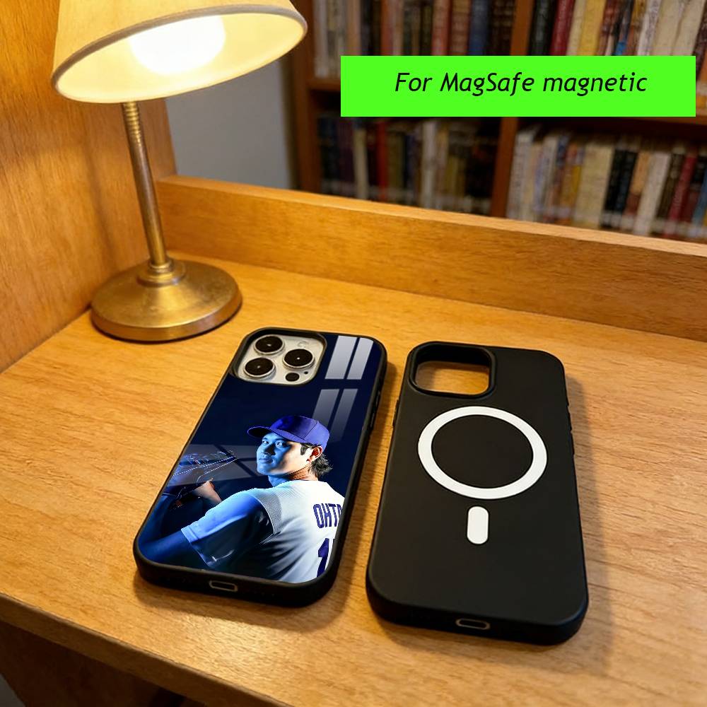 S-Shohei Ohtani Phone Case For iPhone17,16,15,14,13,12,11 Plus,Pro Magnetic For Magsafe Wireless Charging