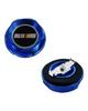 Mitsubishi Car Styling Accessories Aluminum Tank Cover Rally Art Racing Style Filler Caps and Screw Bolts (Blue)