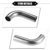 Bend Elbow Pipe Tube, 1" OD 4" 2.36" Leg 90 Degree DIY Exhaust Pipe Intercooler Air Intake Tube Universal for Car Truck Automotive Durable 304
