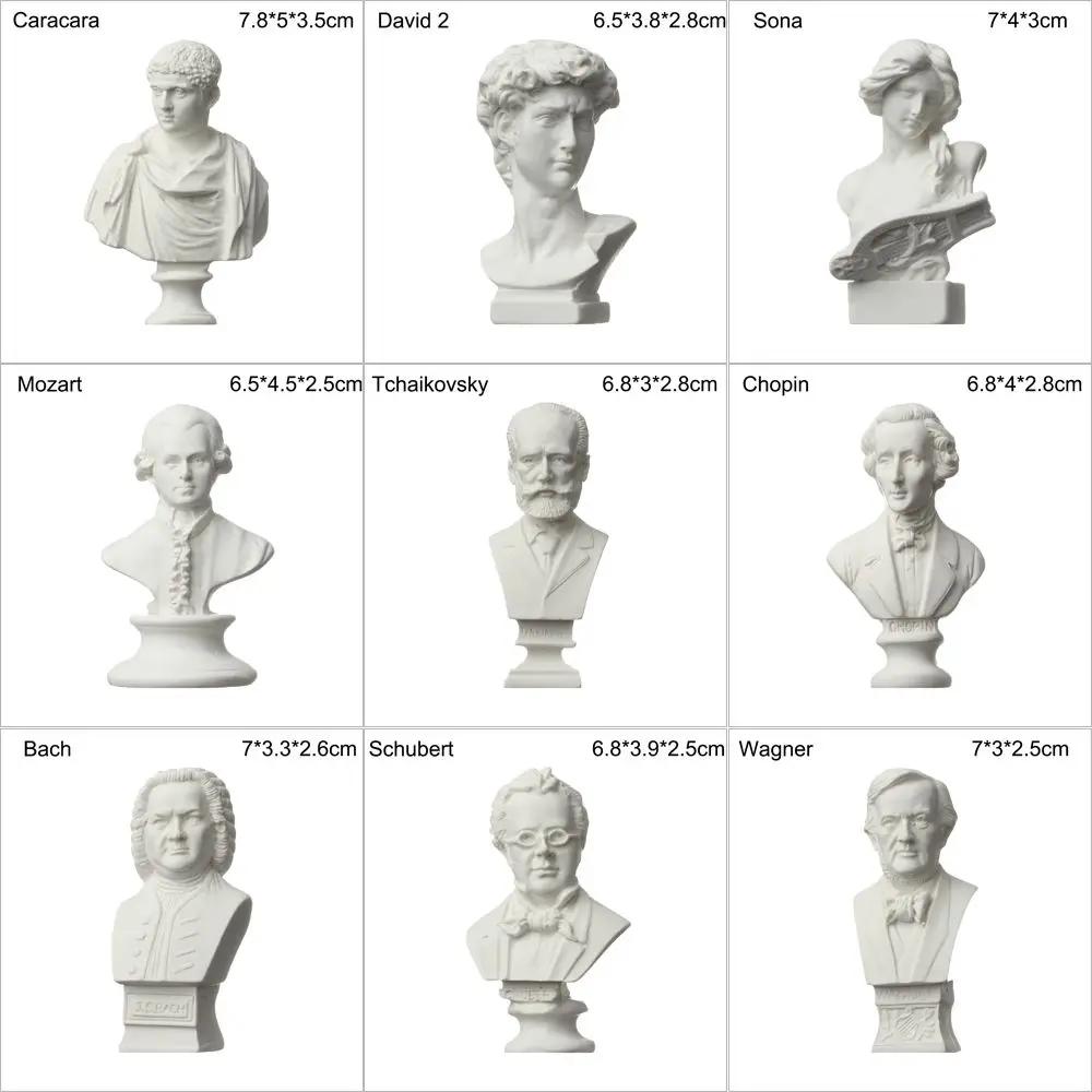 Crafts Drawing Practice Desktop Ornament Home Decor Famous Sculpture Gypsum Bust Portraits Plaster Statue Greek Mythology
