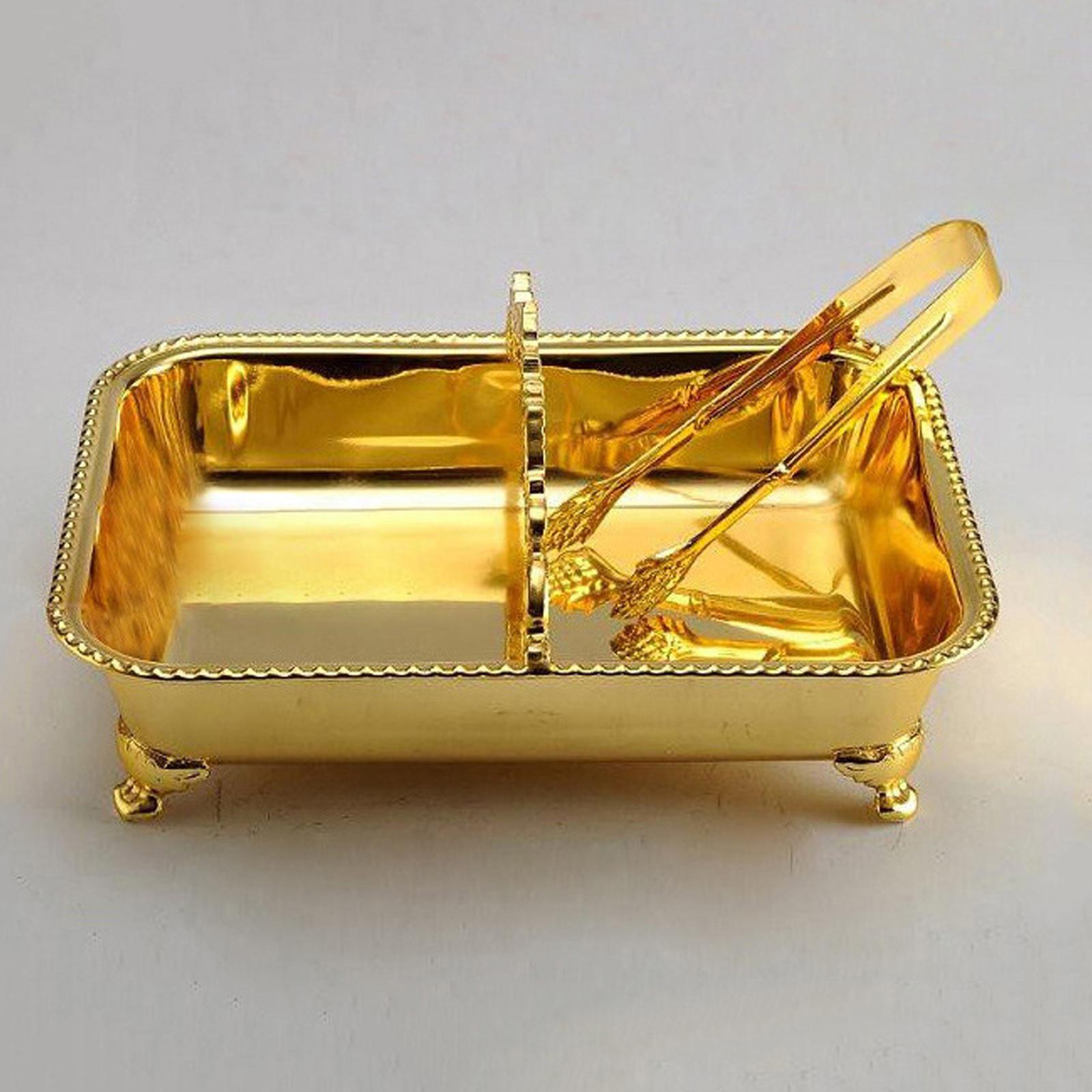 

Поднос для полотенец для гостей с ручкой и зажимом Поднос для сервировки закусок на свадьбу KTV золотистый