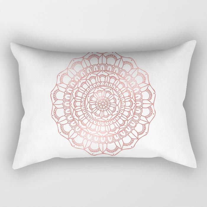 Ins Pink Geometric Waist Pillow Case Car Sofa Pillow Cushion Cover Pillow Case Pillow Case Pillow Case