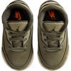 Air Jordan 3 Retro TD Medium Olive Neutral Olive Baby Sneaker Tan Sail Sequoia DM0968-202