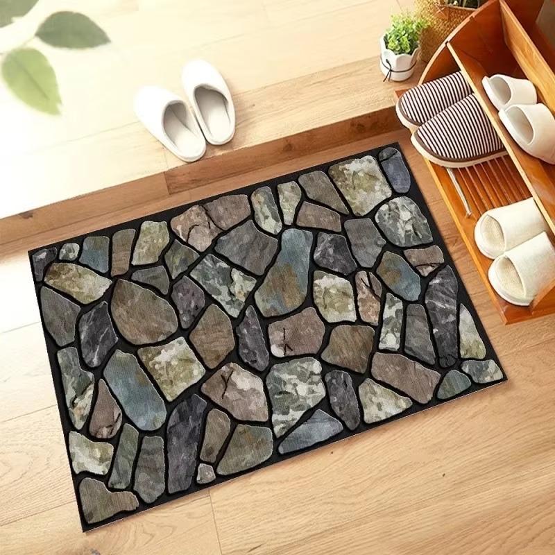 

Floor Mat 1PCS Stone Diatom Mud Soft Foot Mat Toilet Non-slip Absorbent Mat Entrance Entrance Quick-drying Door Mat 40X60CM