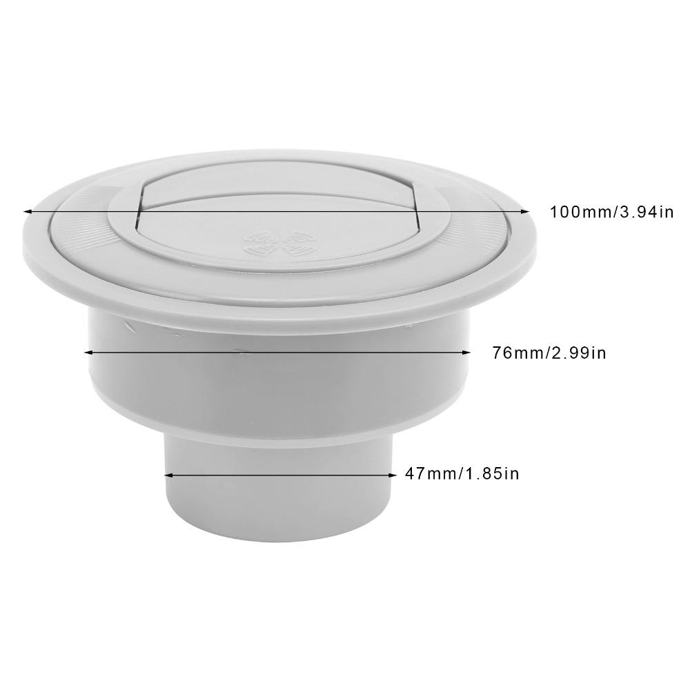 Gray Air Conditioning Outlet ABS Air Deflector Ventilation Round Air Outlet  RV