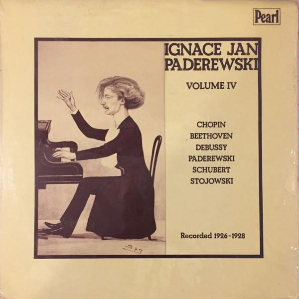 

LP Record IGNACY JAN PADEREWSKI - Ignace Jan Paderewski Vol IV GEMM179 Pearl 1980 UK Classical Used