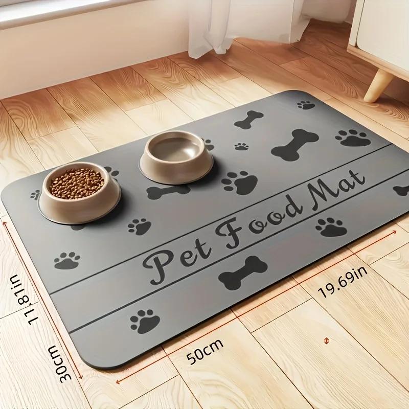 

Absorbent Pet Placemat For Pets,Pet Feeding Mat For Food And Water Bowl,Waterproof Rubber Backing Quick Dry Water Dispenser Mat United States