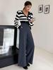 Petite High-Waist Straight-Leg Formal Trousers for Women