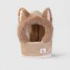 keep warm Women's Scarf Hat Thick Fluffy Hat Scarf Cute Ear Protection Hat  Winter