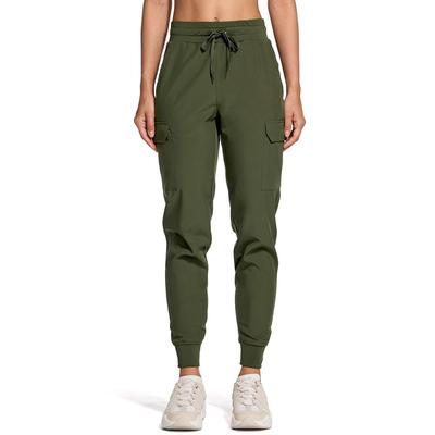 CQR Cargo UV Jogger Loose Elastic Waist with Adjustable and Outdoor Running Women's Pants, Moisture-Wicking, Quick-Drying, Protection, Lightweight,