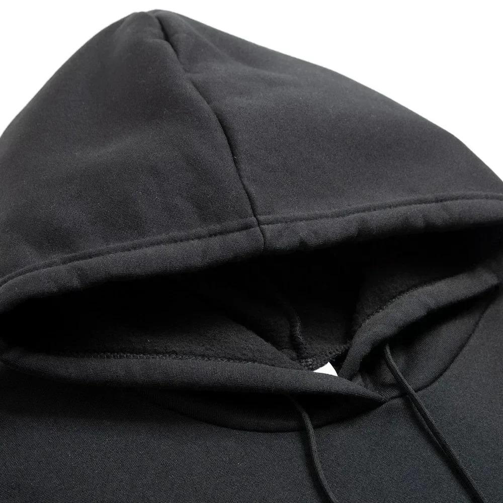 New Style Letter Print Sports Men's Fleece Lined Thick Hooded Long Sleeve Spring-Autumn Leisure Sports Pants