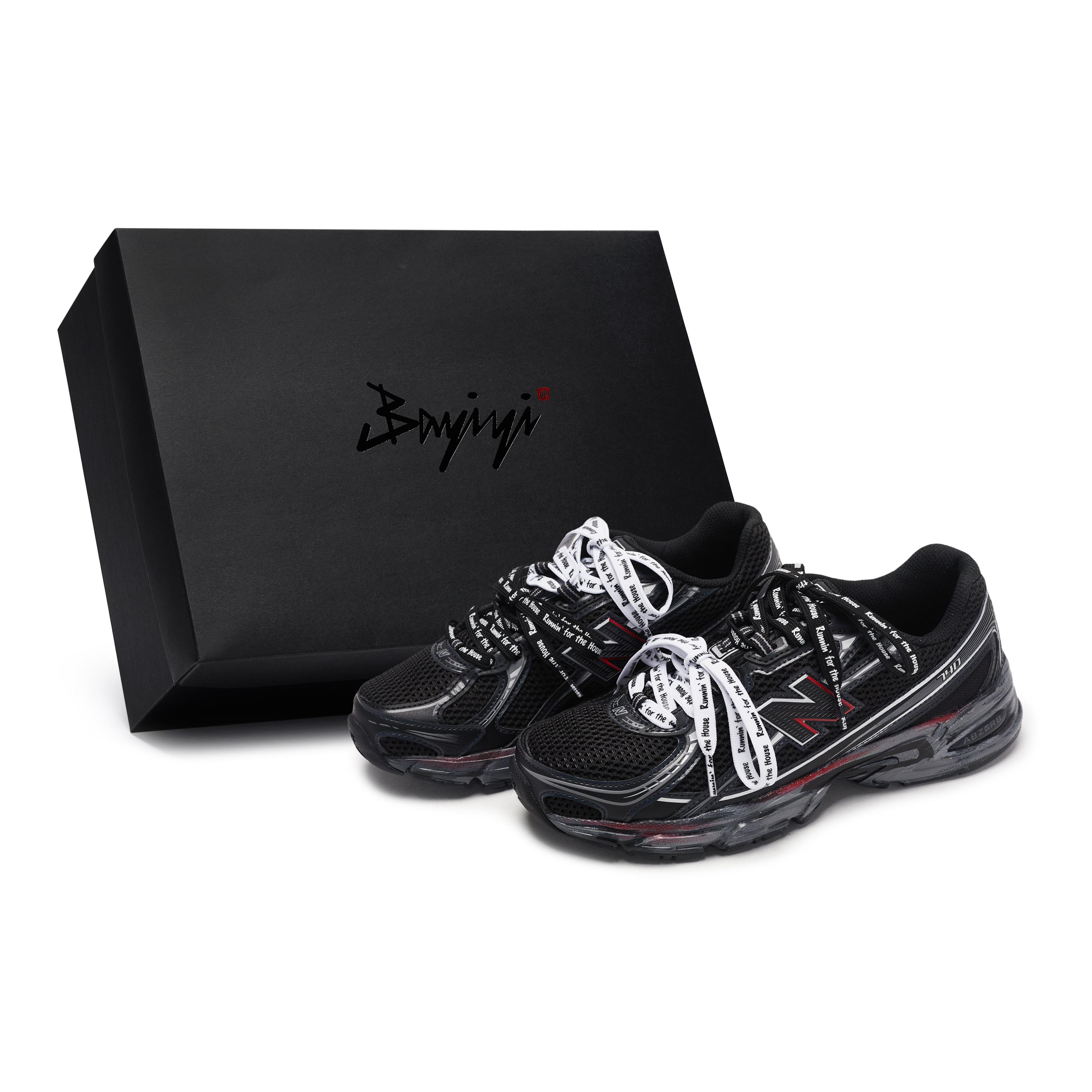 

New Balance NB 740 Slip Resistant Abrasion Resistant Low top Running Shoes Unisex Black White Gray Red U740BM2(Team80-11S-BOX) 40.5