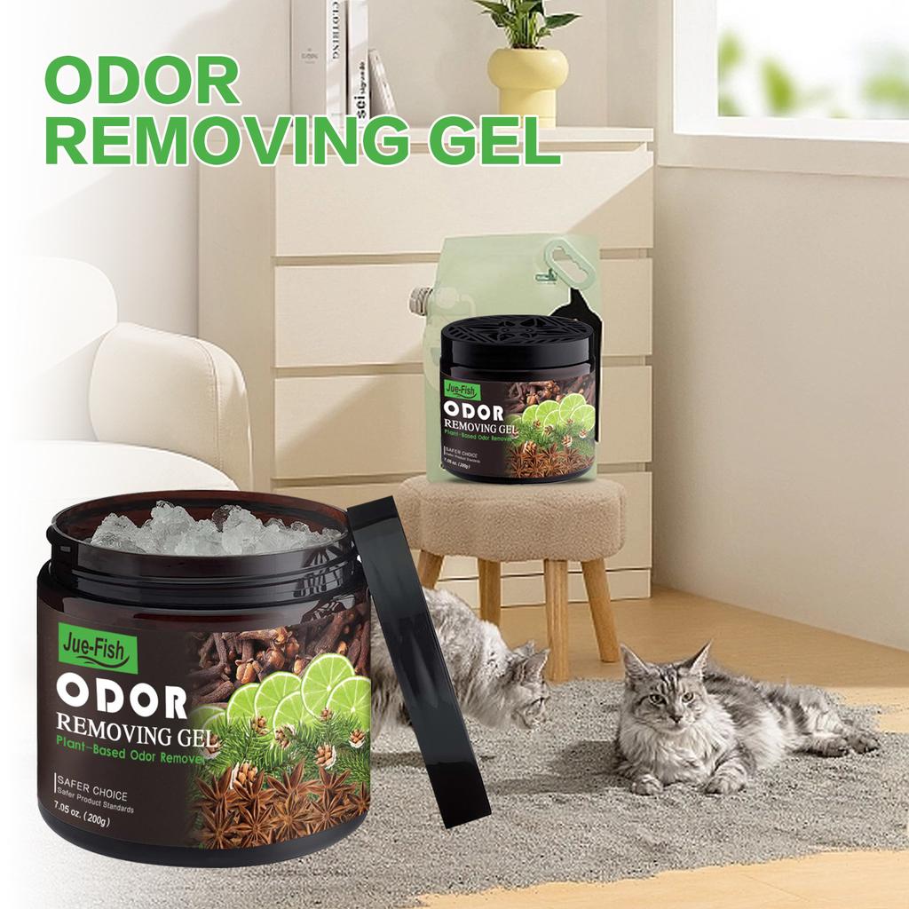 JUE-FISH Household Deodorization Gel Kitchen Bathroom Living Room Deodorization Odor Absorption Air Freshness Retention Air Freshness Deodorant