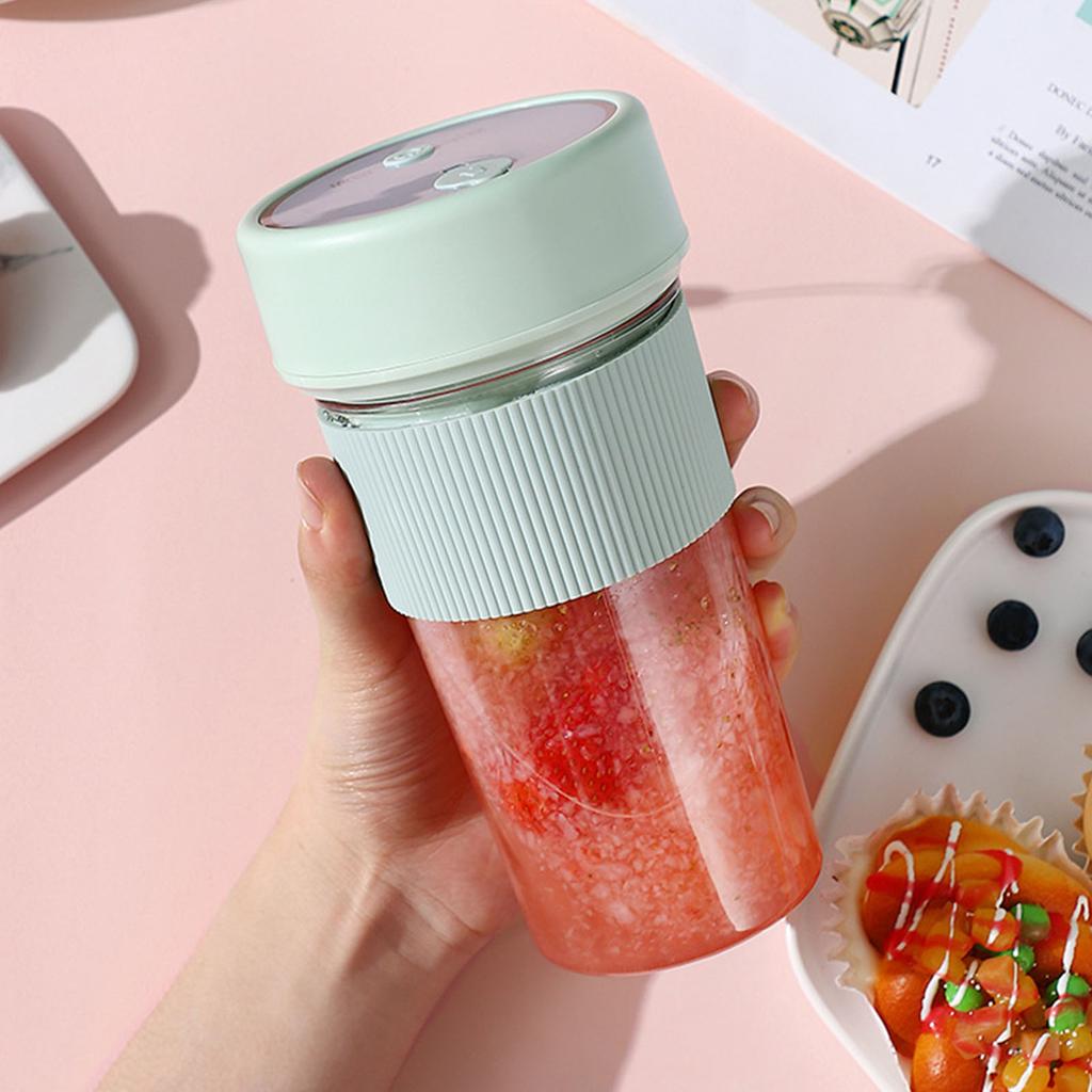 350ml Elektrischer Entsafterbecher 5W 18000 U/min USB Elektrischer Entsafter Mixer Tragbarer Mini Mixer Entsafter