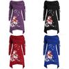 Festive Women's Santa Claus Sweater Jumper With Soft Material For Christmas Celebrations