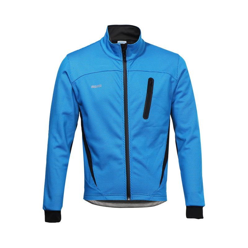 Windproof Warm Fleece Cycling Jersey - Autumn/Winter Outdoor Sports Top