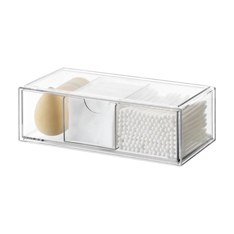 

Efficient Makeup Storage Holder Drawer Divider Space saving Clear Drawer Divider Box for Makeup and Small Item 1