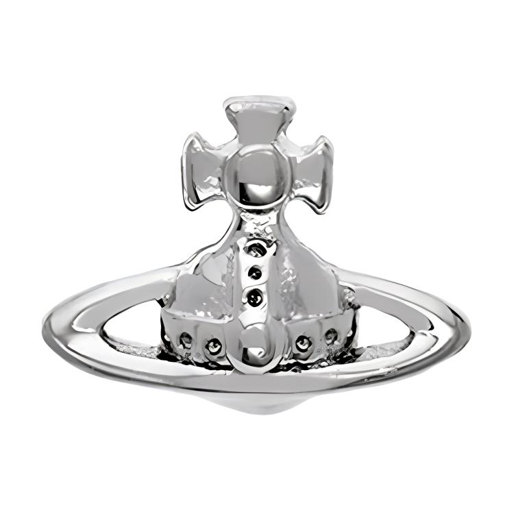 

Vivienne Westwood Lorelei Stud Earring Unisex Earrings Brass Silver 62010045-02P019-IM Box