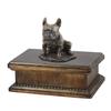 French Bulldog, Frenchie II - Urn for Dog Ashes, Classic Urn with a Statuette, Elegant Urn with a Dog by Brand