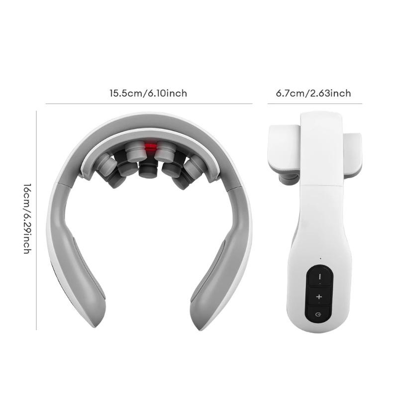Aparat de masaj pentru gât, puls electric cu frecvență joasă, vertebră cervicală, ameliorarea stresului, instrument de fizioterapie pentru gât