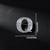 Metal Crystal Brooch Pin 26 English Letter Pins And Brooches Suit Shirt Badge Fashion Jewelry For Men And Women Accessories