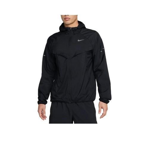 Nike solid color hooded long-sleeve zip-up jacket EU XL чёрный